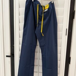 Women’s Medical scrubs‎ Blue with Yellow Stripe XL petite